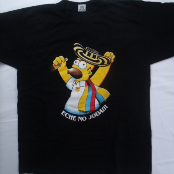 The Simpsons Drunk Homer Hecho No Joda Dad shirt - Picture 2 of 3